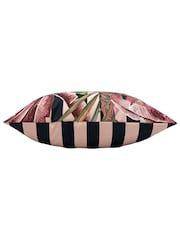 Evans Lichfield Black Toucan And Peacock 43 x 43 Outdoor Polyester Cushion - Image 3 of 4