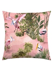 Riva Paoletti Blush Pink Platalea Outdoor Cushion - Image 2 of 5