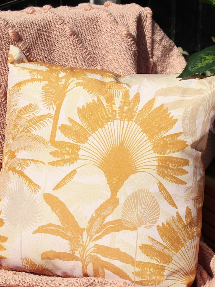 furn. Pink Palms Outdoor Cushion - Image 1 of 5