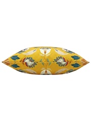 furn. Yellow Folk Flora 43 x 43 Outdoor Polyester Cushion - Image 3 of 5