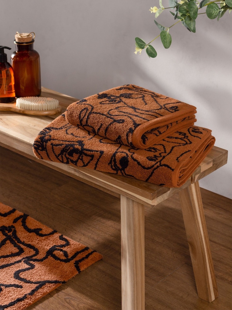 furn. Everybody Abstract 100% Cotton Towel - Imagem 1 de 5