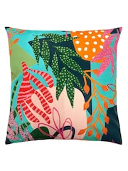 furn. Pink Coralina Outdoor Polyester Cushion - Image 1 of 6