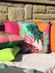 furn. Pink Coralina Outdoor Polyester Cushion - Image 6 of 6