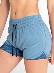 Dare 2b Blue Sprint Up Two-in-One Gym Shorts - Image 6 of 9