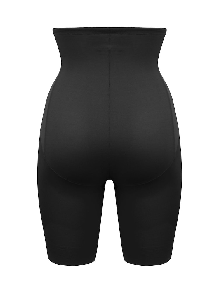 Zwart - Miraclesuit - Extra krachtig vormgevende short met hoge taille en lange pijpjes - Image 3 of 5