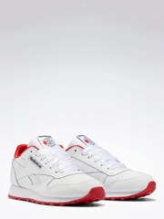 Reebok Classic Leather White Trainers - Image 3 of 7