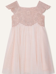 Monsoon Pink Baby Estella Dress - Image 1 of 3