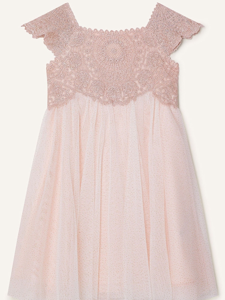 Monsoon Pink Baby Estella Dress - Image 1 of 3