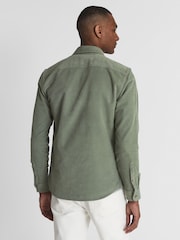 Reiss Mint Cialini Twill Cord Twin Pocket Overshirt - Image 6 of 6