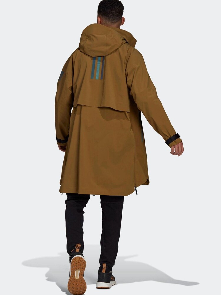 adidas Brown MYSHELTER RAIN.RDY Parka - Image 2 of 6