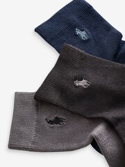 Polo Ralph Lauren deška modrina 100% Bombaž izredno lepo logotip nogavice 3 komplet - Slika 7 iz 7