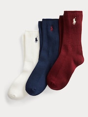 Polo Ralph Lauren Fantje uniseks bombažne nogavice Crew z logotipom 3 Pack - Slika 1 iz 7
