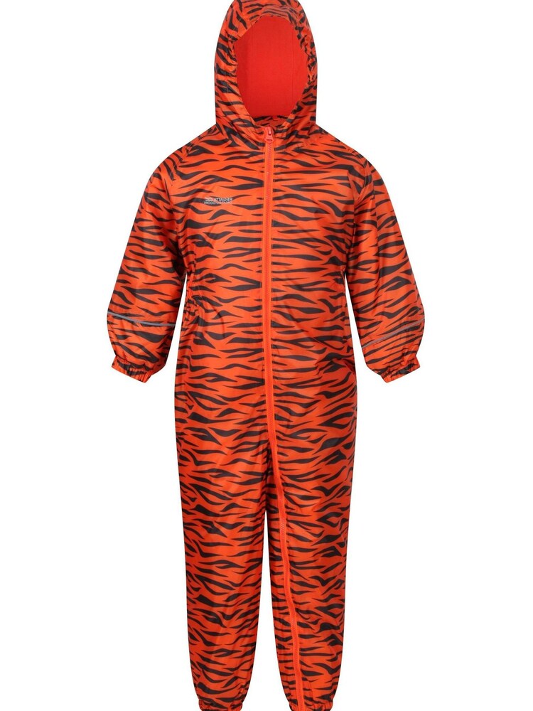 Regatta Orange Printed Splat Ii Waterproof Puddlesuit - Image 1 of 4