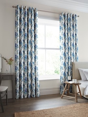 Laura Ashley Blue Sky Stocks Made To Measure Curtains - Image 1 of 9