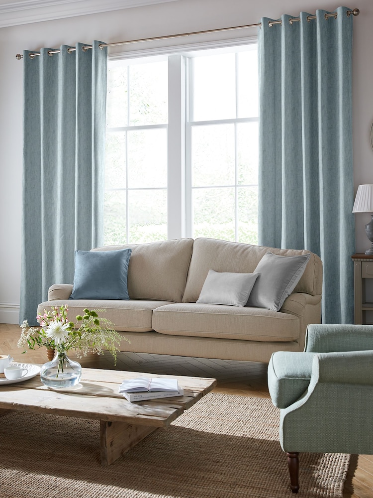 Laura Ashley Mid Seaspray Whinfell Made To Measure Curtains - Image 1 of 9