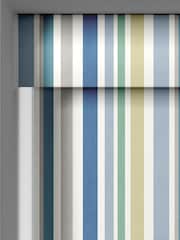 Blue Multi Stripe Made To Measure Roller Blind - Image 2 of 6