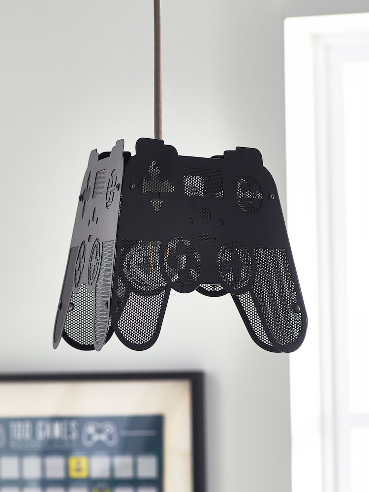 Black Metal Game Controller Easy Fit Light shade - Image 2 of 4