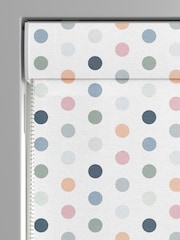 Multi Kids Polka Dots Made To Measure Roman 100% Cotton Blind - Image 3 of 6