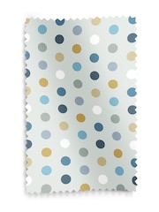 Sky Blue Kids Polka Dots Made To Measure Roman 100% Cotton Blind - Image 6 of 6