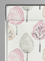 Blush Pink Trees Made To Measure Roman 100% Cotton Blind - Image 3 of 6