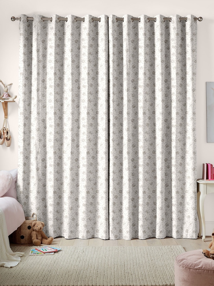 Laura Ashley Linen Natural Kids Ahoy Alphabet Made To Measure Curtains - Image 1 of 9