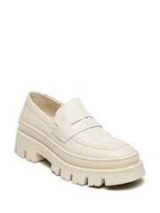 Steve Madden Cream Faylin Loafers - Image 2 of 5