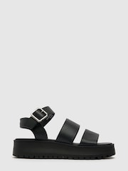 Schuh Black Tala Chunky Flatform Sandals - Image 1 of 8
