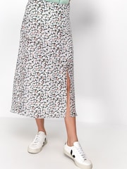 Sonder Studio Purple Soft Floral Midi Skirt - Image 3 of 5