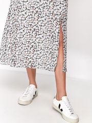 Sonder Studio Purple Soft Floral Midi Skirt - Image 4 of 5