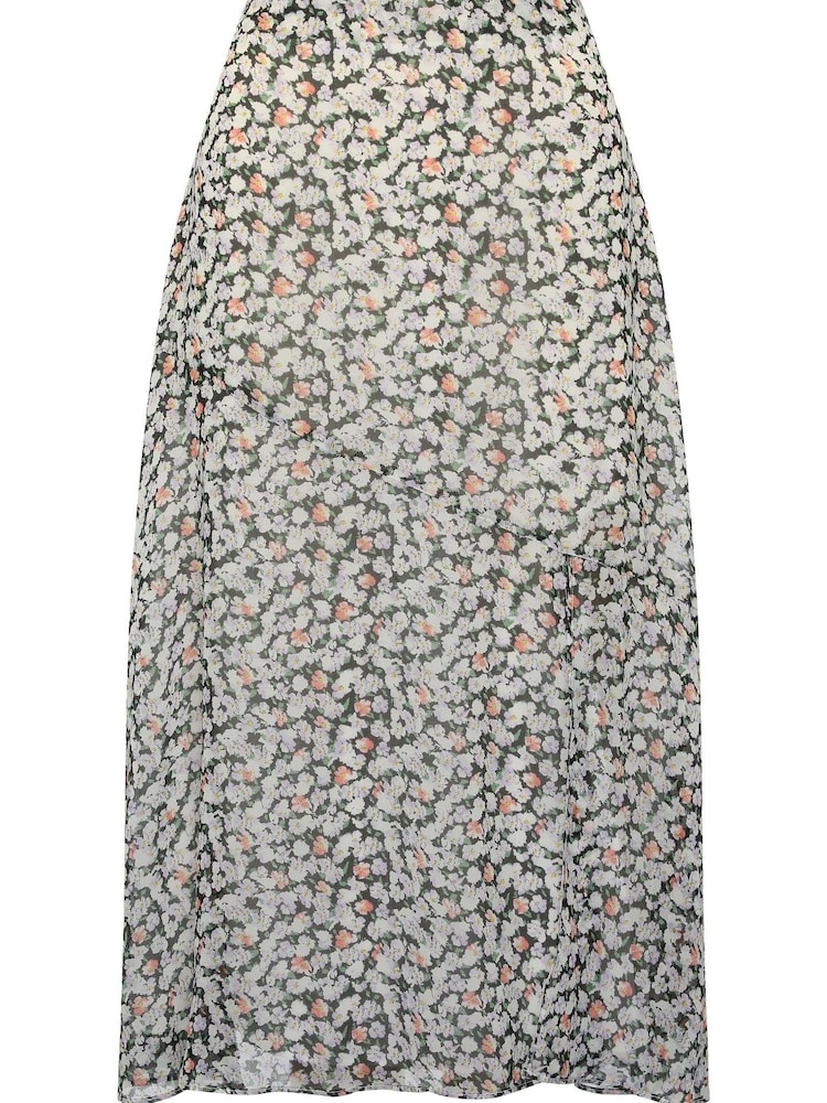 Sonder Studio Purple Soft Floral Midi Skirt - Image 5 of 5