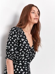 Sonder Studio Black Blossom Tea Dress - Image 2 of 5