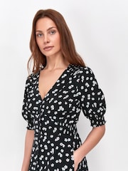 Sonder Studio Black Blossom Tea Dress - Image 4 of 5