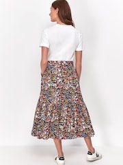 Sonder Studio Red Meadow Print Midi Skirt - Image 2 of 5