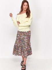 Sonder Studio Red Meadow Print Midi Skirt - Image 3 of 5