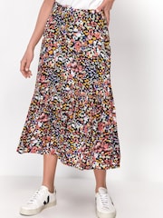 Sonder Studio Red Meadow Print Midi Skirt - Image 4 of 5