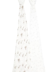 aden + anais White Essentials Silky Soft Muslin Blankets 2 Pack Healing Nature - Image 2 of 7