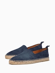 Oliver Sweeney Navy Blue Rioja Calf Suede Espadrilles - Image 3 of 5