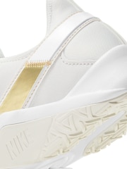 Nike White/Gold Legend Essential 2 Trainers - Image 10 of 10