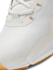 Nike White/Gold Legend Essential 2 Trainers - Image 9 of 10