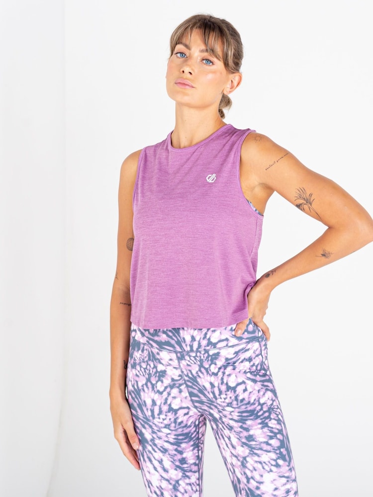 Dare 2b Purple Meditate Crop Top - Image 1 of 9