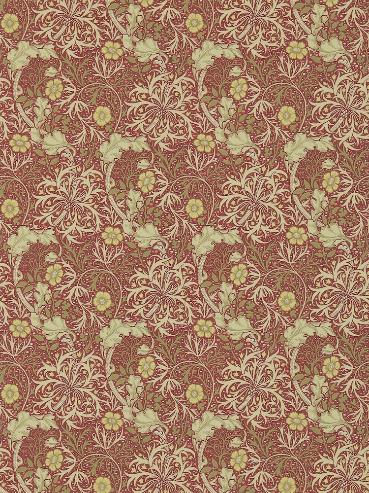Morris & Co. Orange Seaweed Wallpaper - Image 1 of 1