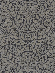 Morris & Co. Black Pure Acorn Wallpaper - Image 1 of 1