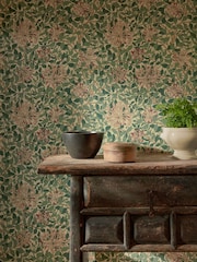 Morris & Co. Green Honeysuckle Wallpaper - Image 1 of 2