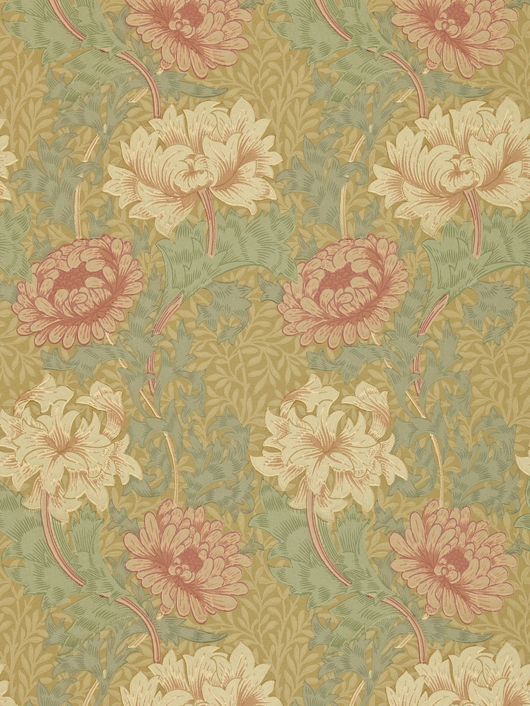 Morris & Co. Green Chrysanthemum Wallpaper - Image 1 of 1