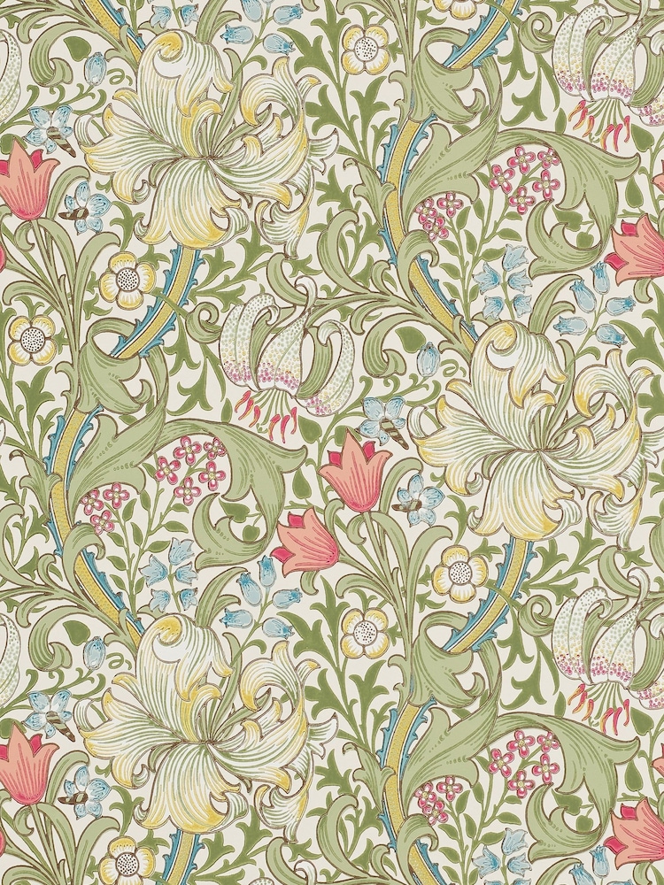 Morris & Co. Green Golden Lily Wallpaper - Image 1 of 1