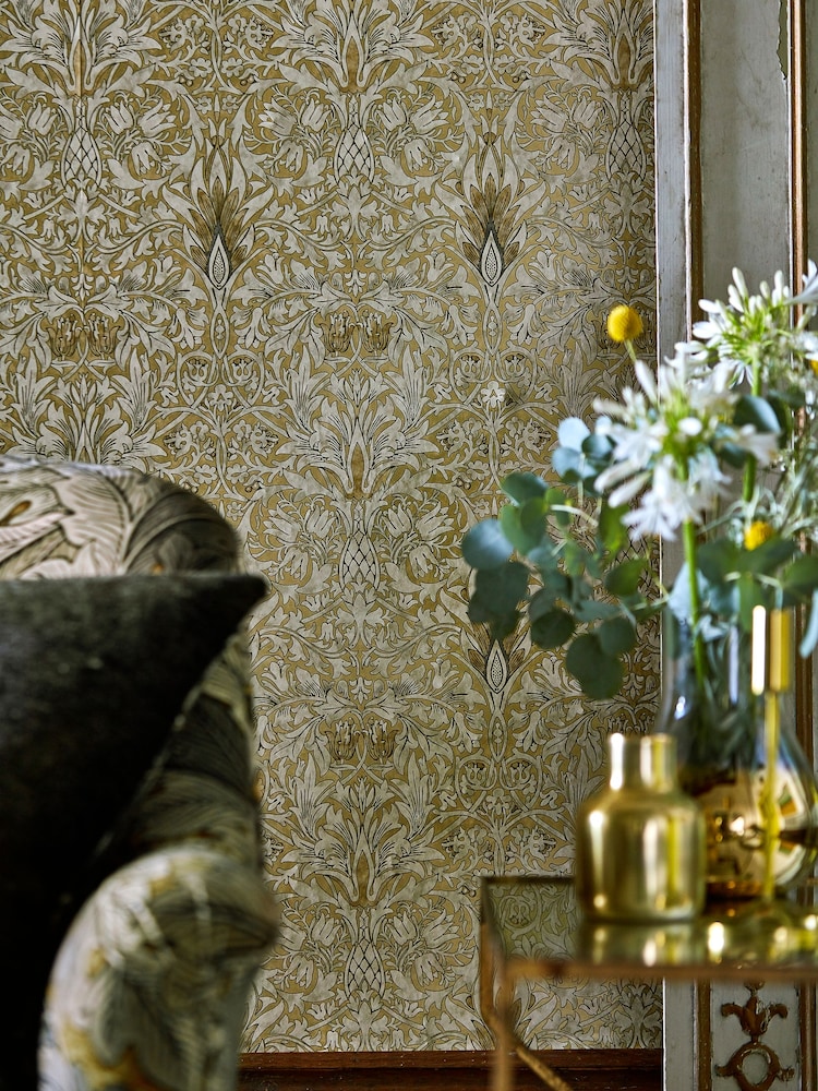 Morris & Co. Natural Snakeshead Wallpaper - Image 1 of 2