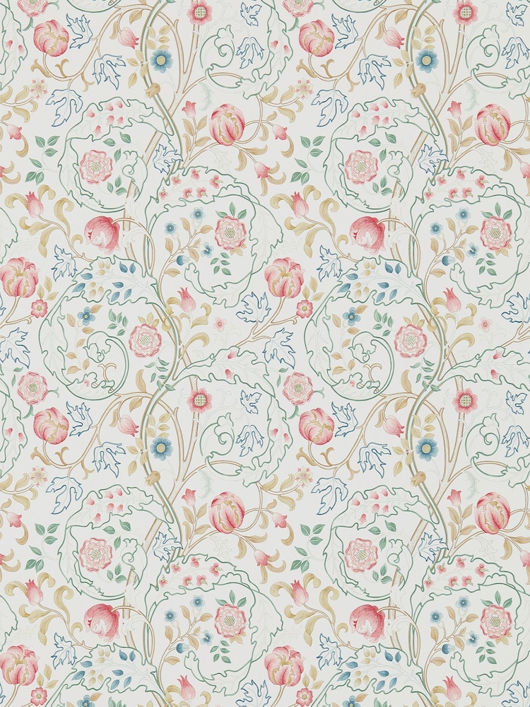 Morris & Co. Pink Mary Isobel Wallpaper - Image 1 of 1