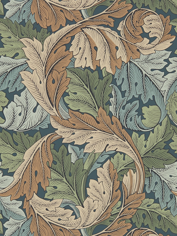 Morris & Co. Blue Acanthus Wallpaper - Image 1 of 1