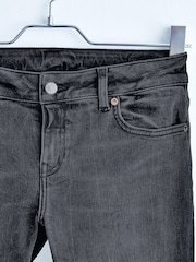 Schwarz - Own Low Rise Stretch-Jeans mit ausgestelltem Bein und Saumschlitzen - Bild 4 von 7
