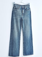 Own. Mid Blue High Waist Wide Leg Jeans - Image 1 of 7